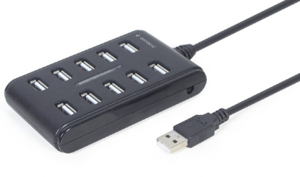 Gembird UHB-U2P10P-01 USB 2.0 čvorište sa 10 portova
