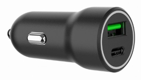 Gembird TA-UC-A2PDQC20-CAR-01 auto punjač USB-A/USB-C 20 W