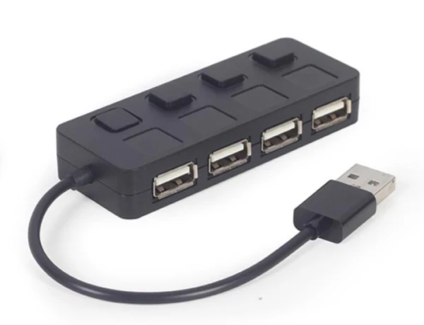 Gembird UHB-U2P4-05 USB 2.0 hub sa 4 porta i prekidačima