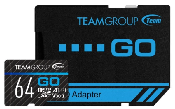 TeamGroup GO Card TGUSDX64GU303 microSDXC 64GB UHS-I U3 V30 sa SD adapterom