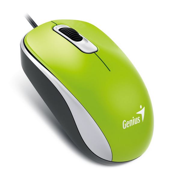 Genius DX-110 zeleni optički miš, USB, 1000 DPI