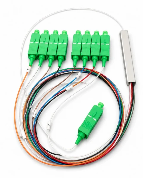 Extralink EX.3487 optički PLC spliter 1×8 SC/APC, 900 µm