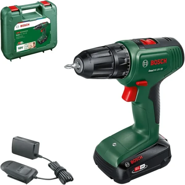 Bosch EasyDrill 18V-38 aku bušilica-odvrtač, set sa baterijom 1,5 Ah