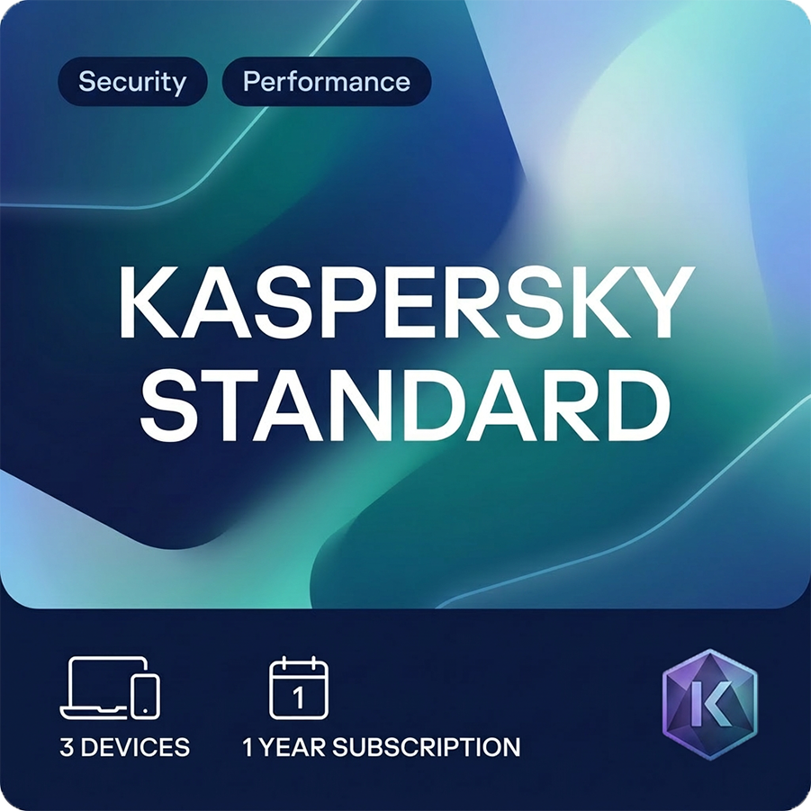 Kaspersky Standard antivirus za 3 uređaja, 1 godina