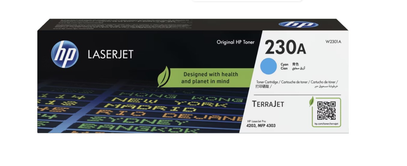HP 230A W2301A cijan toner za LaserJet, 1.800 strana