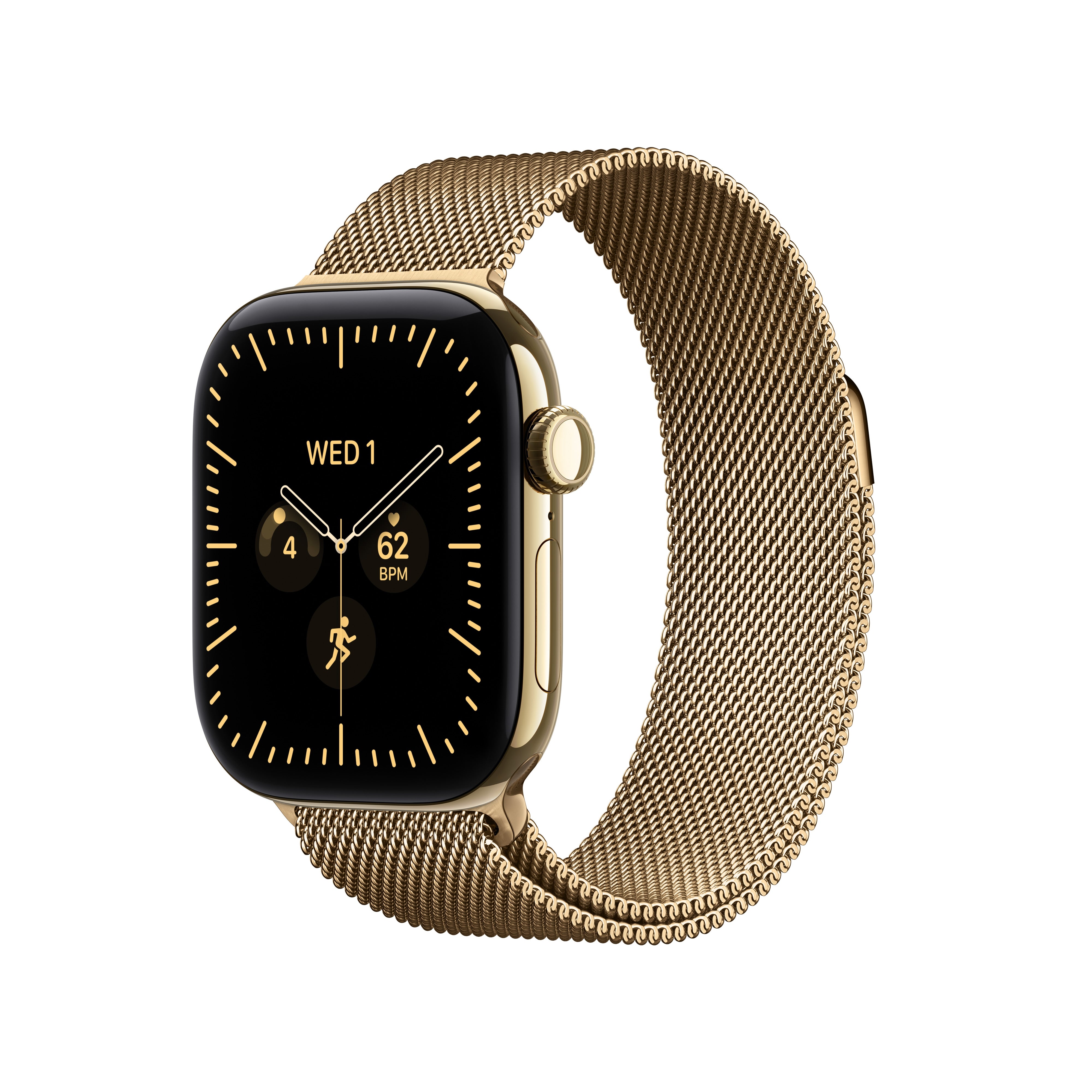 Apple Watch Series 12 GPS + Cellular 42 mm, Radiant Gold titanijum
