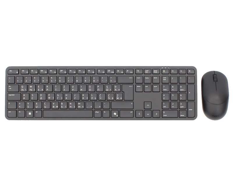 Dell Pro 5 KM526 bežični komplet tastature i miša, srpski ćirilični raspored, crni