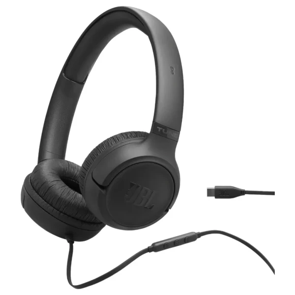 JBL Tune 530C USB-C crne žičane on-ear slušalice