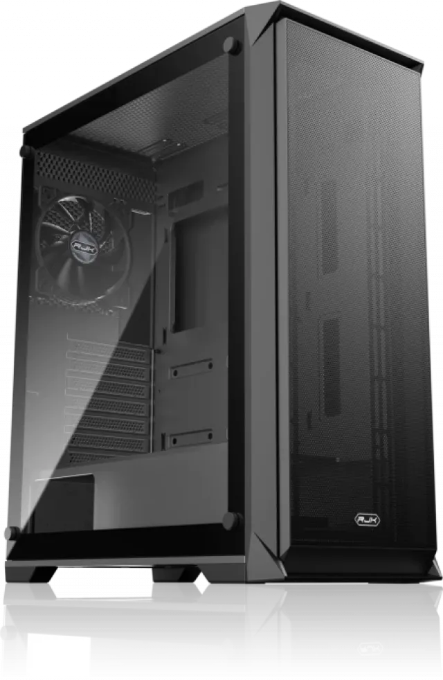Raijintek Arcadia IV Black Midi Tower kućište za ATX ploče