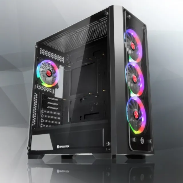 RAIJINTEK PONOS TG4 crno kućište sa 4 ARGB ventilatora