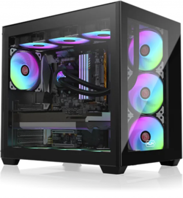 RAIJINTEK PAEAN C7 Black ATX kućište sa kaljenim staklom