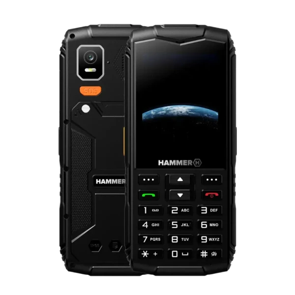HAMMER HORIZON LTE crni mobilni telefon sa velikim tasterima, 4G i IP68