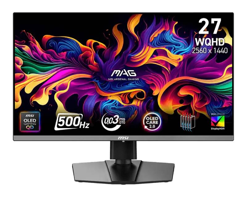 MSI MAG 272QP QD-OLED X50 gejming monitor 500 Hz