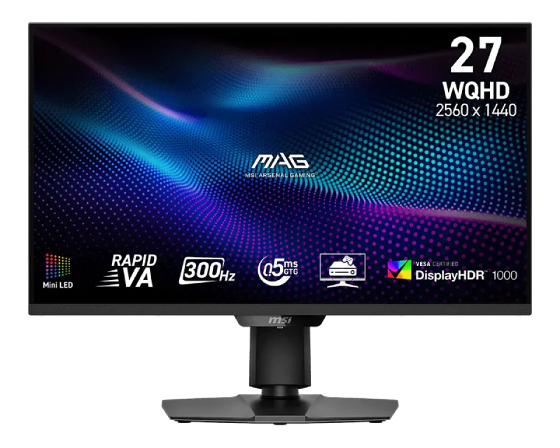 MSI MAG 274QPF X30MV 27″ WQHD Mini-LED gejming monitor 300 Hz