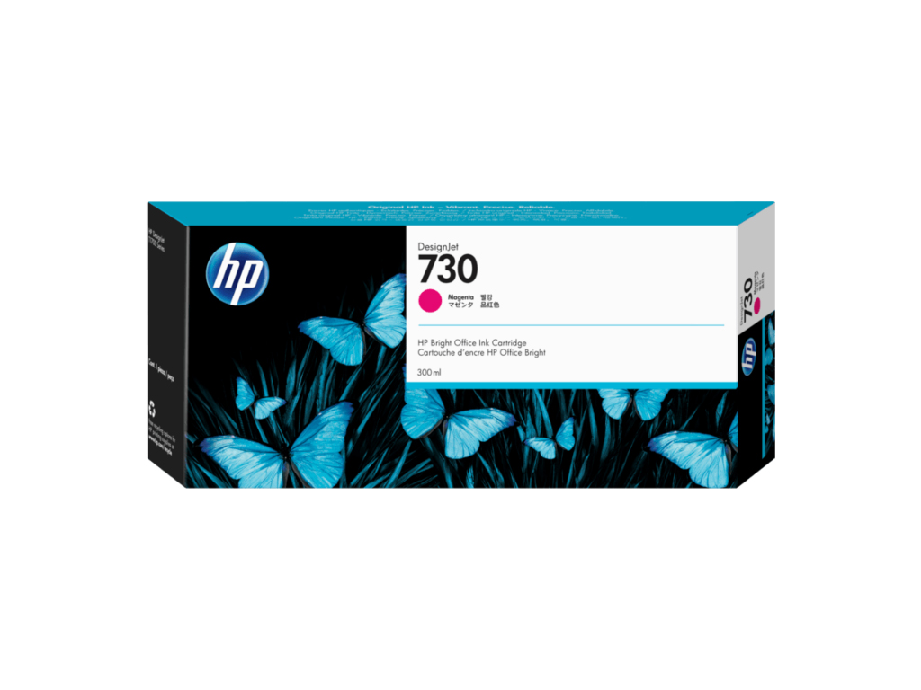 HP 730 P2V69A magenta kertridž za DesignJet, 300 ml
