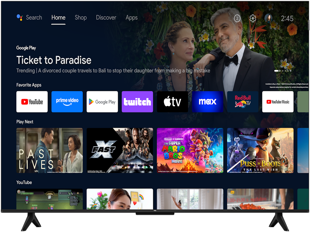 TCL 50S5K 50″ QLED Full HD Google TV