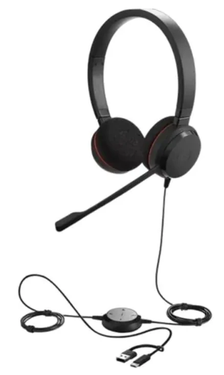 Jabra Evolve 20 Stereo UC USB-C/A žične slušalice sa mikrofonom