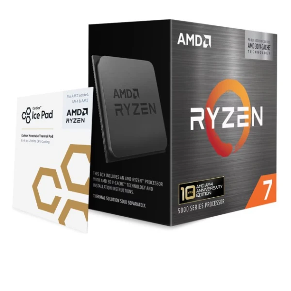 AMD Ryzen 7 5800X3D 10th Anniversary Edition AM4 procesor sa Carbice Ice Pad-om