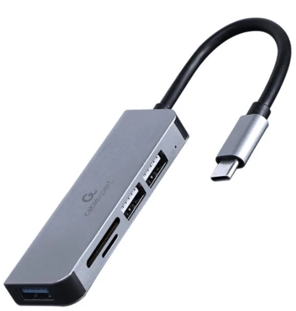 Gembird UHB-CM-CRU3P1U2P2-01 USB-C hub sa čitačem kartica