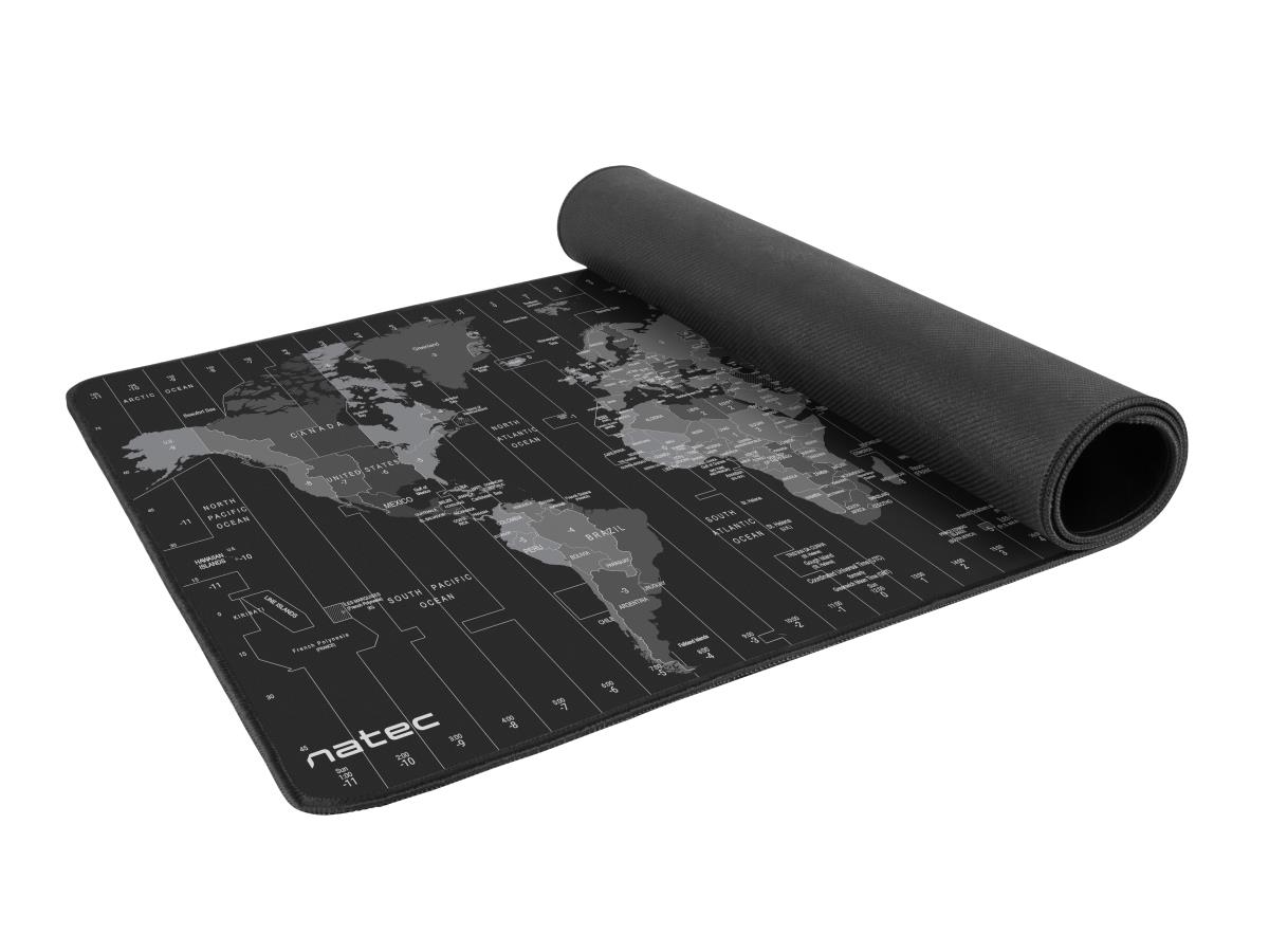 Natec Time Zone Map Maxi NPO-1119 podloga za miš 80 × 40 cm