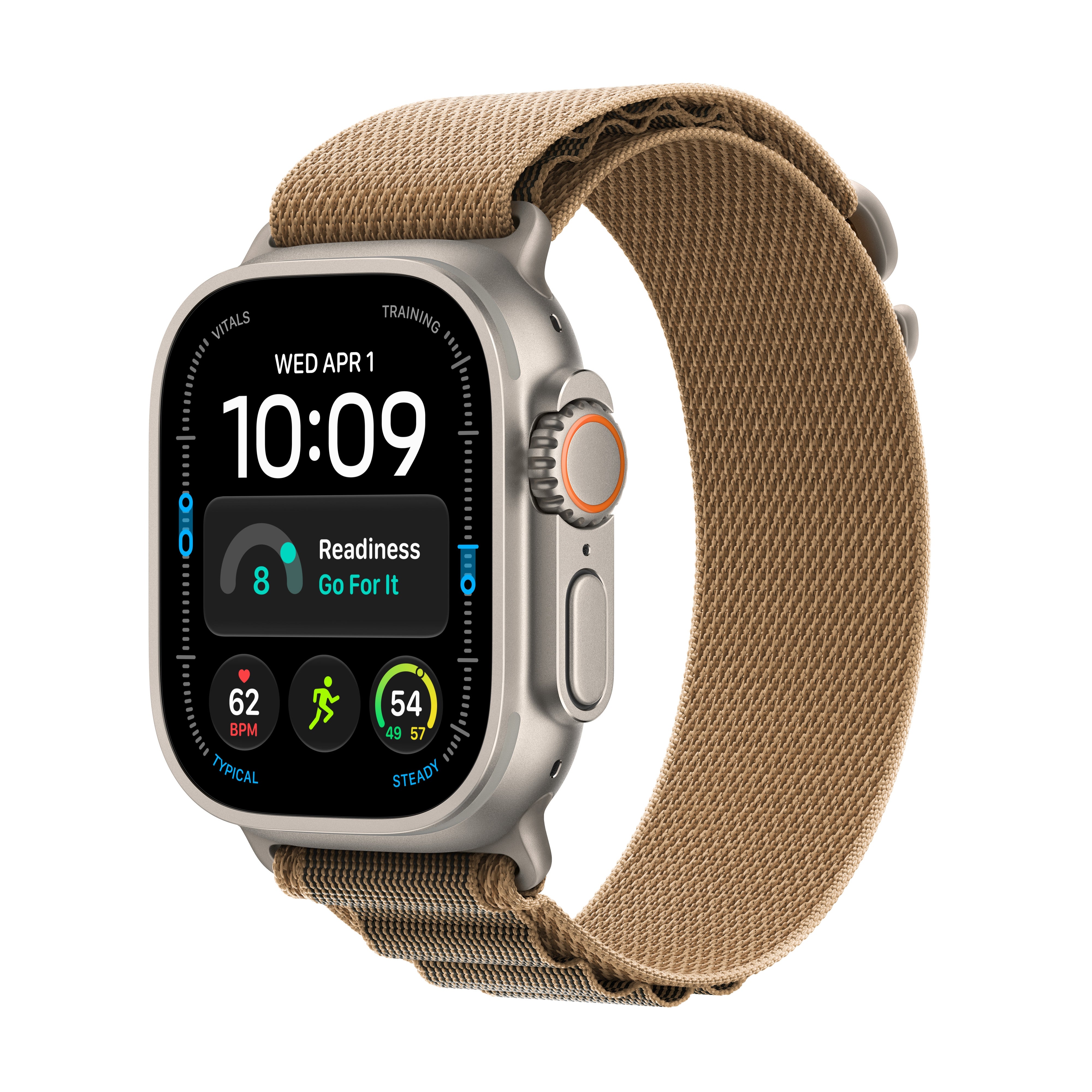 Apple Watch Ultra 4 GPS + Cellular 49 mm Natural Titanium sa Desert Alpine Loop M