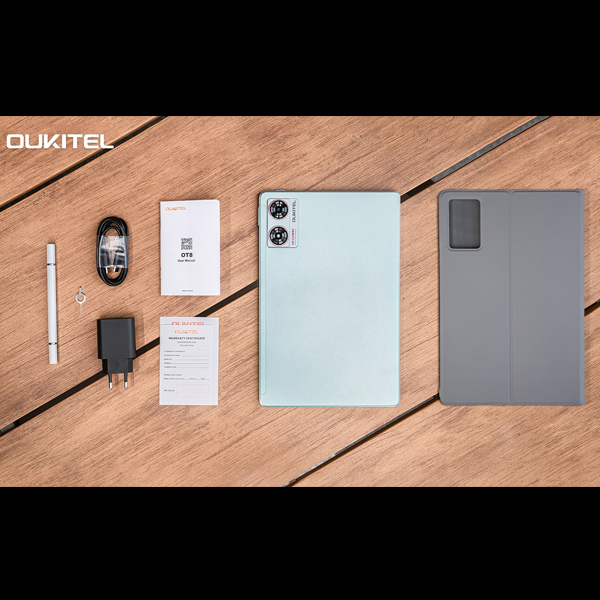 Oukitel OT8 4G tablet 11″ 256 GB, sivi, sa futrolom