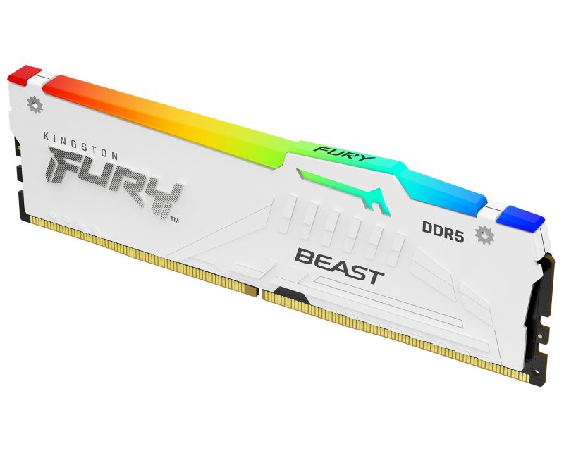 Kingston FURY Beast RGB White DDR5 64GB 6000MT/s CL36 (2×32GB)