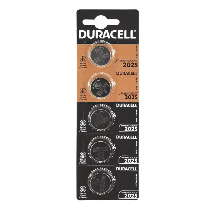 Duracell CR2025 litijumska dugmasta baterija 3 V, 5 komada