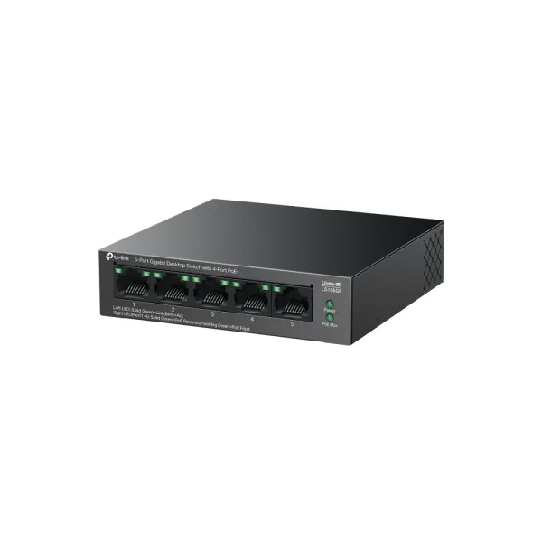 TP-Link LS105GP gigabitni PoE+ svič, 5 portova, 65 W