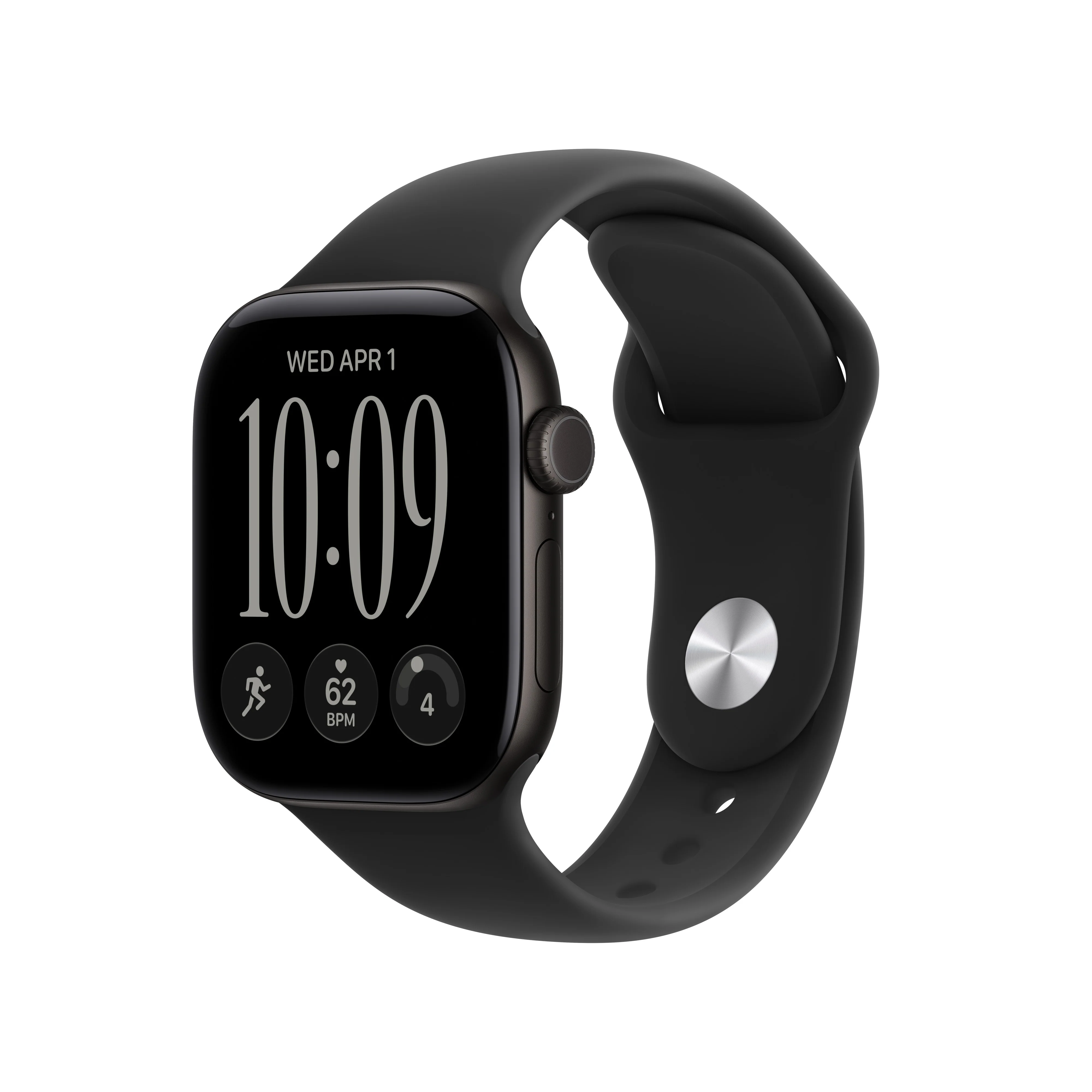 Apple Watch Series 12 GPS pametni sat 42 mm, crni, Sport Band S/M