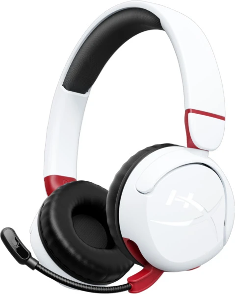 HyperX Cloud Mini Wireless bele bežične slušalice za mlađe igrače