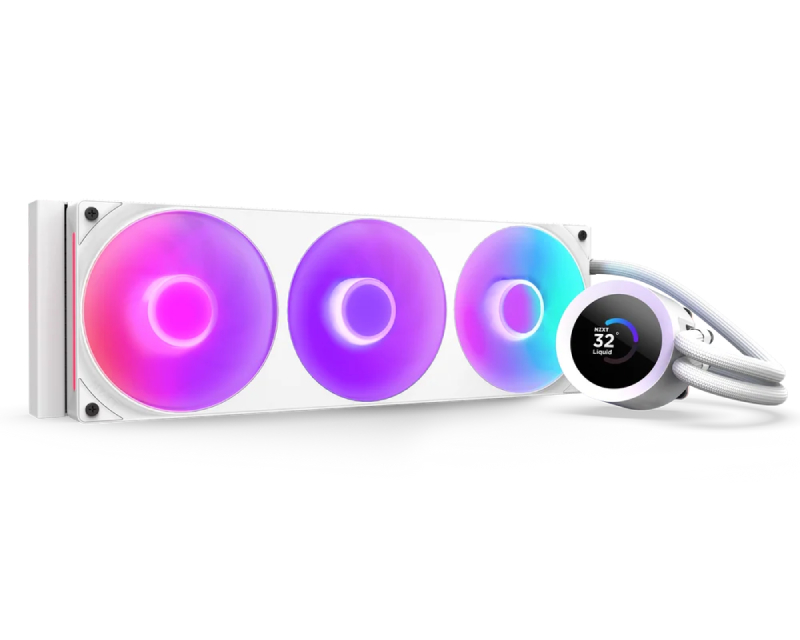NZXT Kraken Plus 360 RGB belo AIO CPU hlađenje sa LCD ekranom