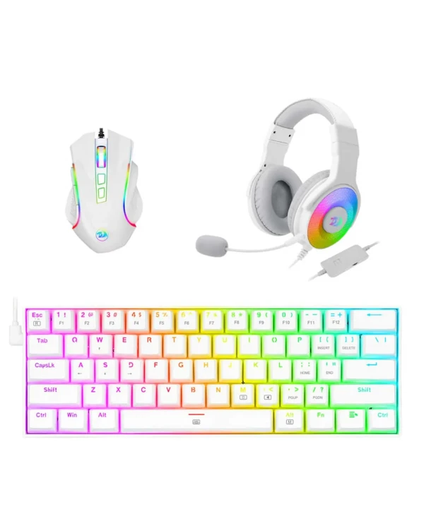 Redragon S129W beli gejming komplet 3 u 1
