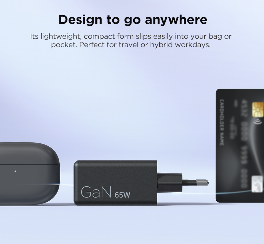 Lenovo Mini USB-C GaN punjač 65 W 40AW65WBEU