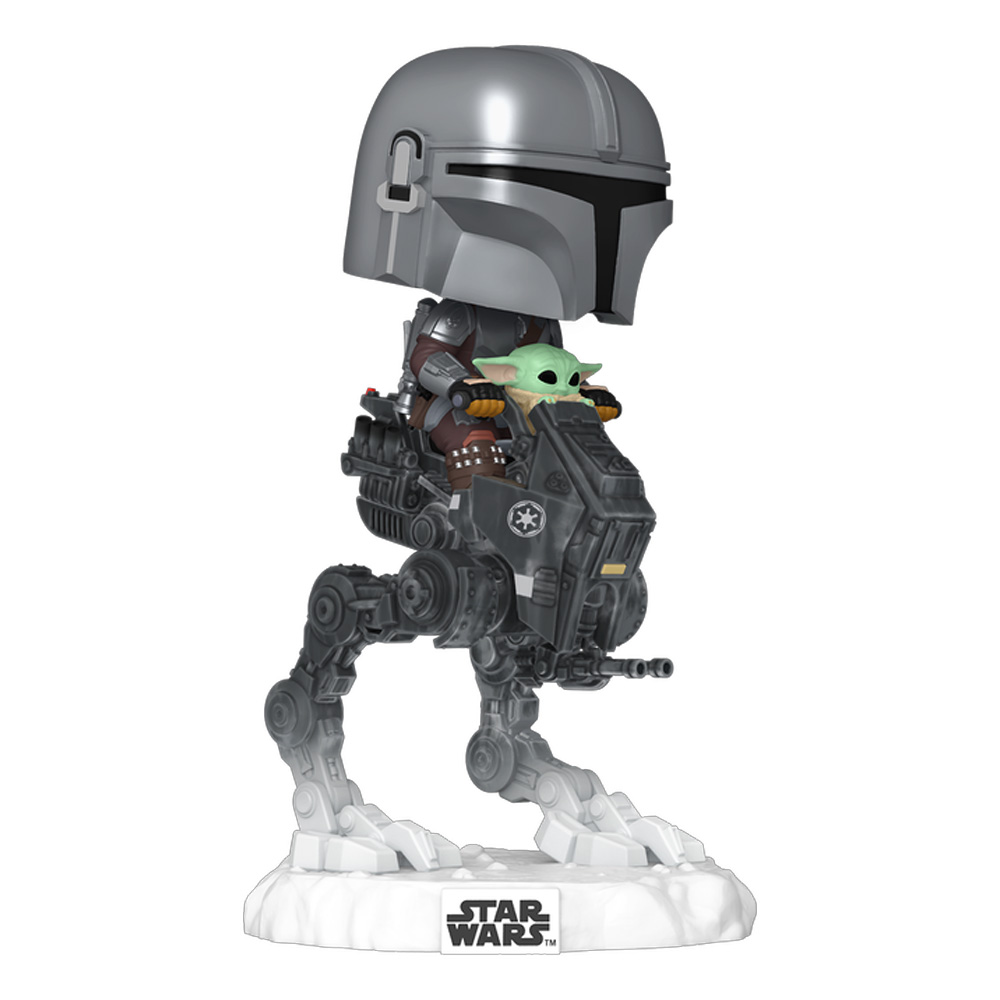 Funko POP! Rides Deluxe Mandalorijanac i Grogu na AT-RT-u #837