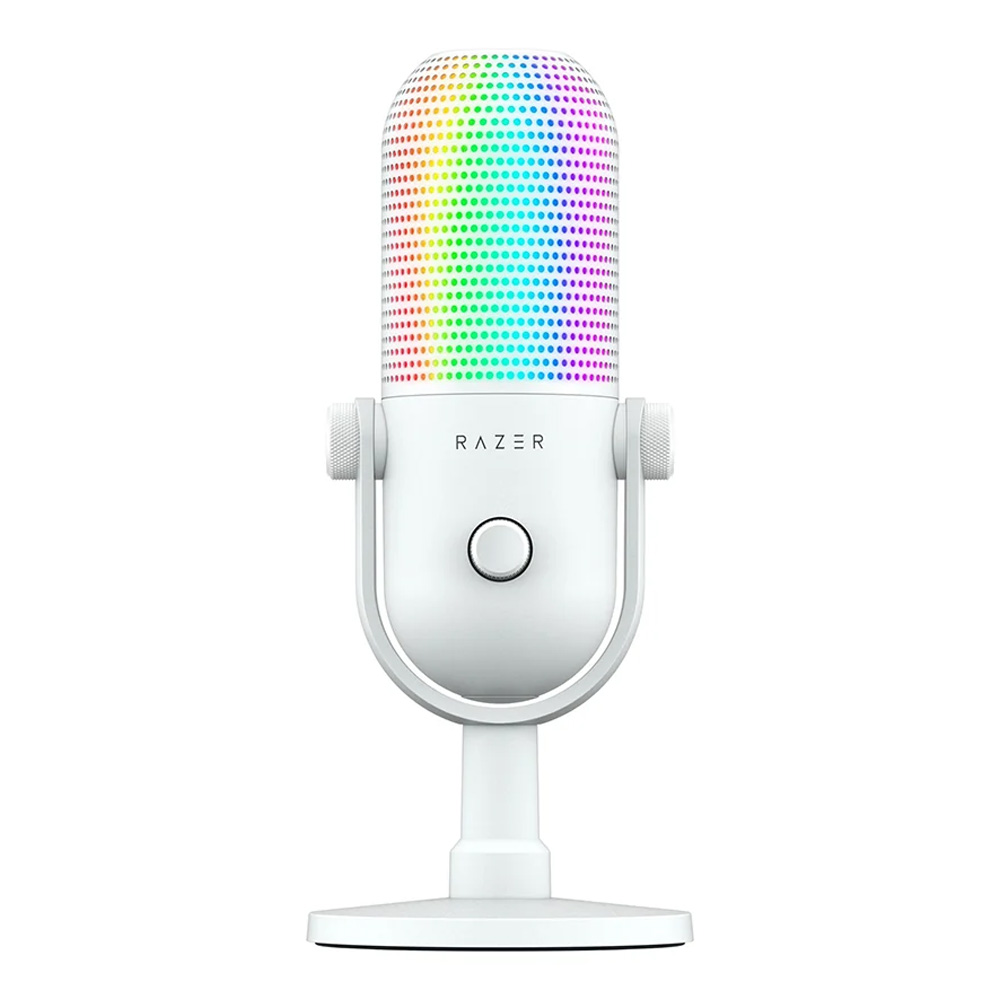 Razer Seiren V3 Chroma 32-Bit DSP USB mikrofon, bela