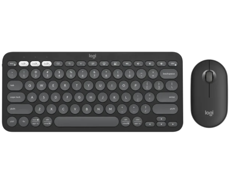 Logitech Pebble 2 Combo US bežična tastatura i miš, grafitna