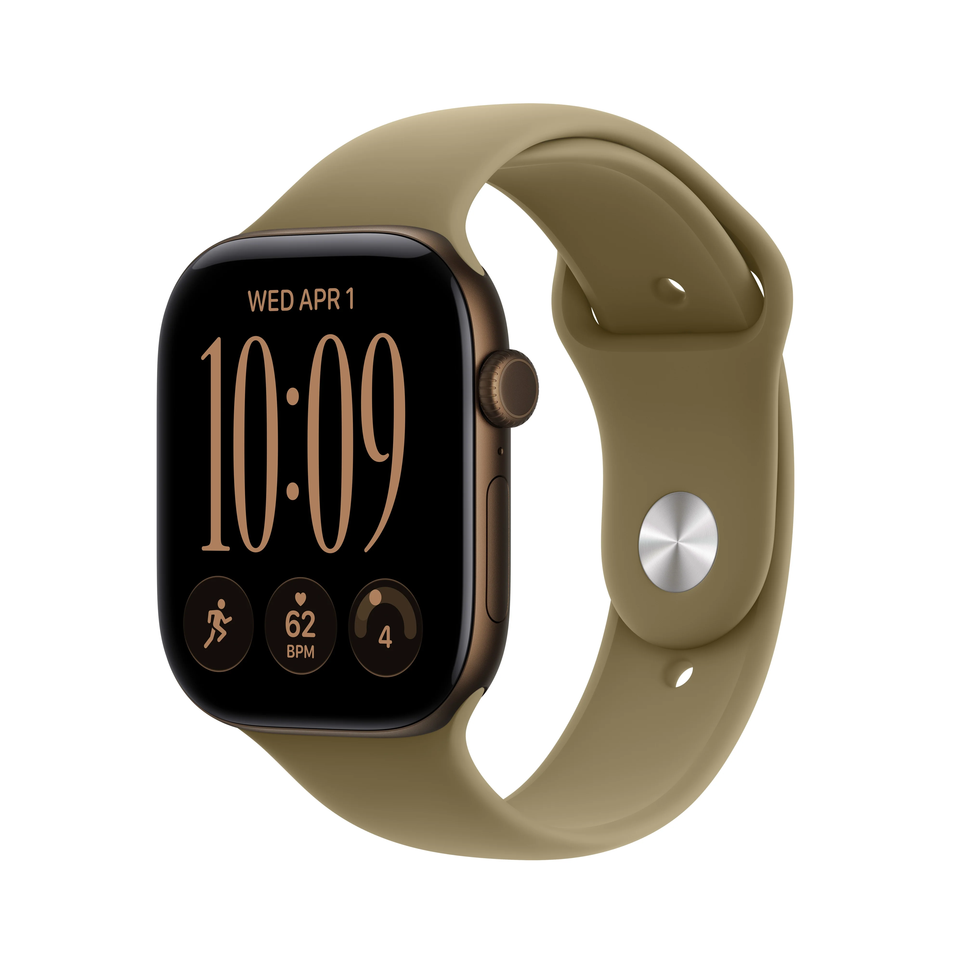 Apple Watch Series 12 GPS + Cellular 46 mm Dark Bronze sa Olive Sport narukvicom M/L