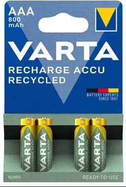 Varta Recharge Accu Power AAA HR03 punjive baterije 4×800 mAh
