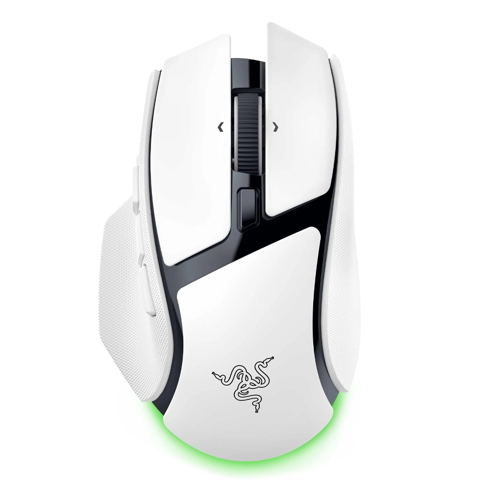 Razer Basilisk V4 HyperSpeed bežični gejming miš, beli