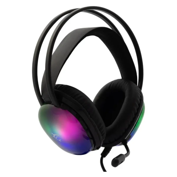 White Shark Peacock-2 crne gejmerske slušalice sa mikrofonom i RGB osvetljenjem