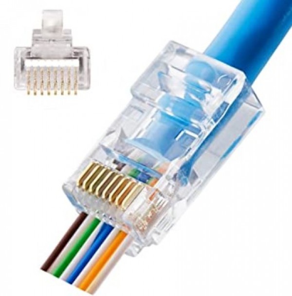 Gembird LC-PTF-01/100 RJ45 FTP pass-through konektori, 100 komada