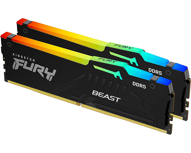 Kingston FURY Beast RGB DDR5 128GB (2×64GB) 5600 MT/s