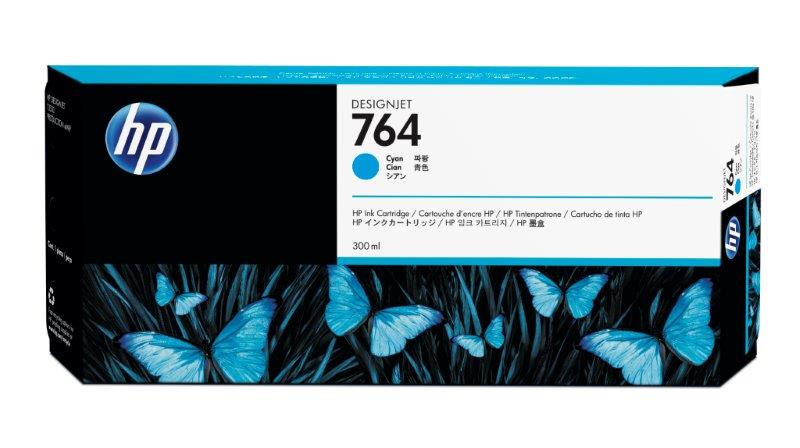 HP 764 C1Q13A cijan kertridž za DesignJet, 300 ml