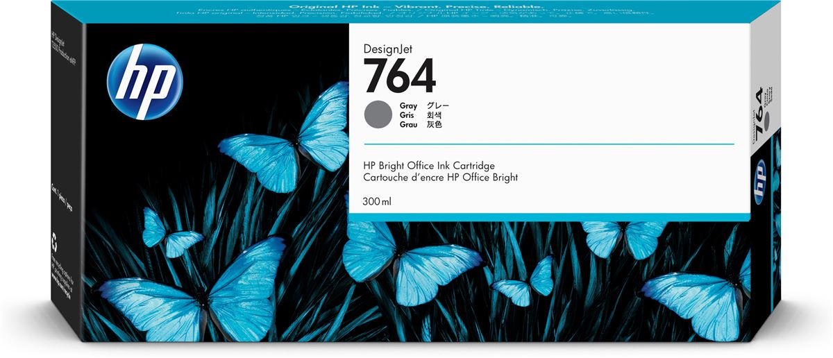 HP 764 C1Q18A sivi kertridž za DesignJet, 300 ml