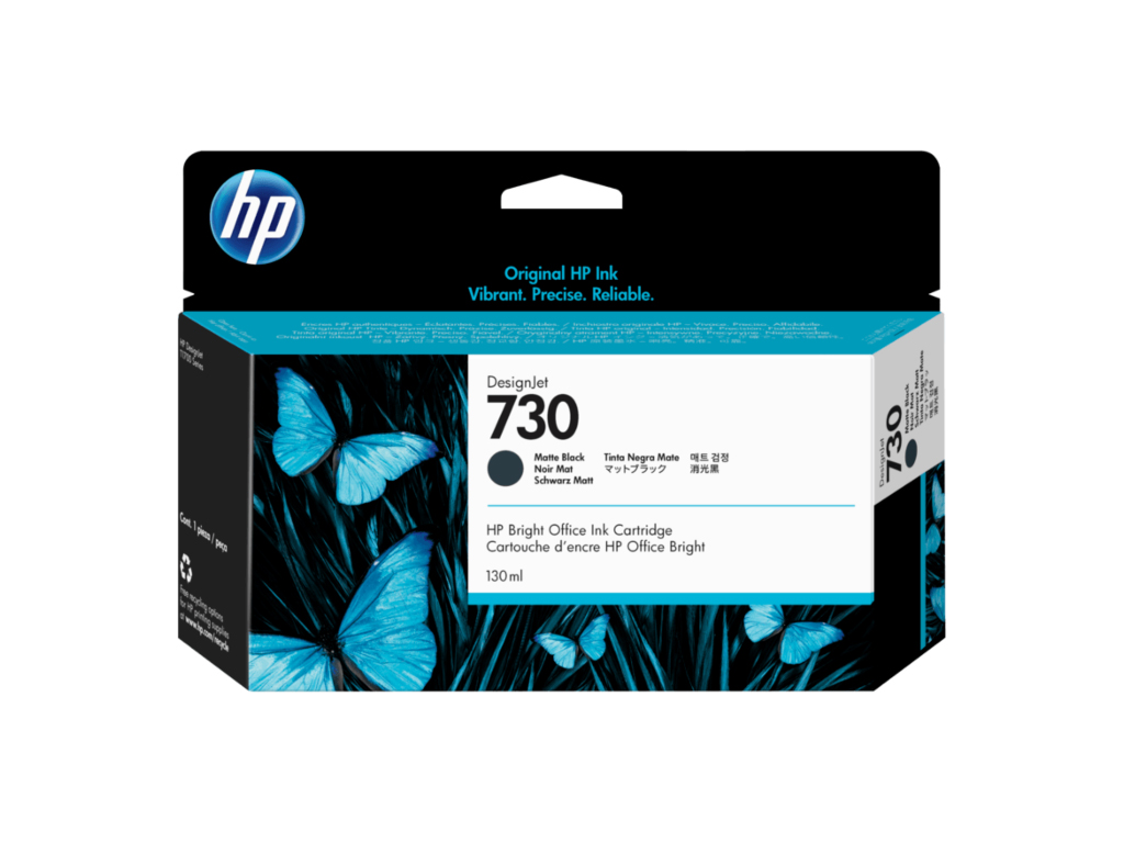 HP 730 mat crni kertridž za DesignJet, 130 ml